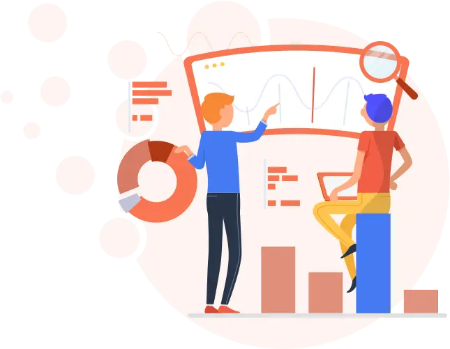 Freelance Digital marketing manager in Calicut, analyzing data and charts.