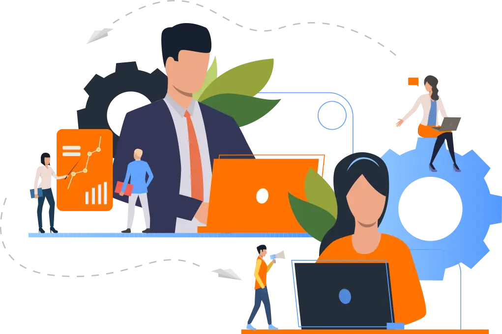 Freelance Digital marketing manager in Calicut, visually shown with laptop and charts